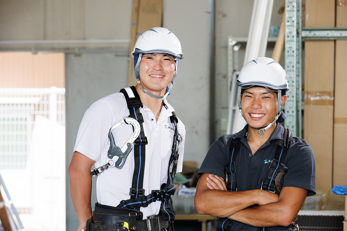 若くて元気な社員が迅速にご対応